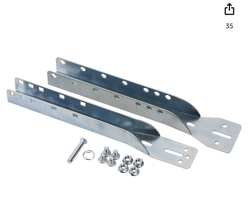 brand new HOME MASTER HARDWARE 2 Pack Garage Opener Adjustable Bracket Garage Door Reinforcement Bra