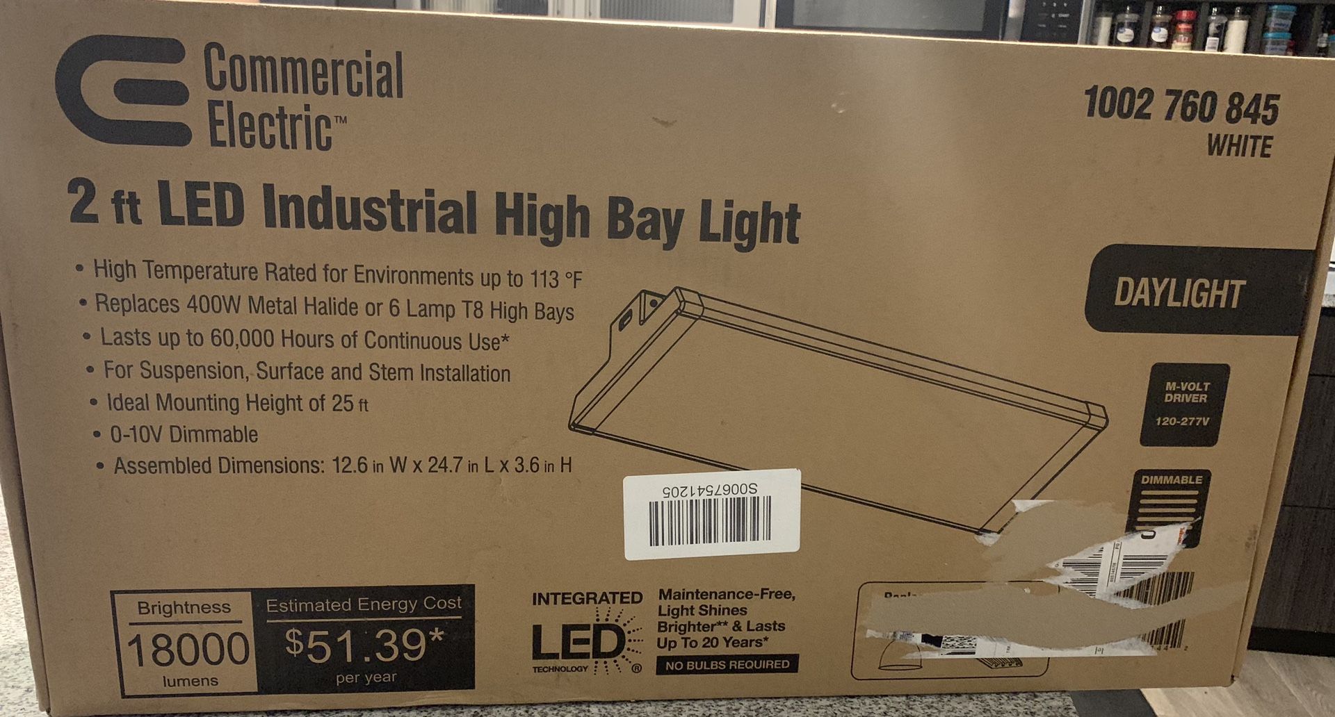 Commercial Electric LED Industrial High Bay Light