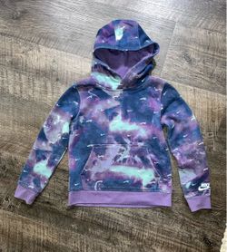 NIKE HOODIE 6/7 cloud tie dye space sky. Kids boys unisex