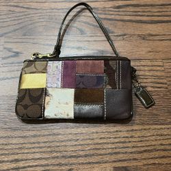 COACH Patchwork Wristlet