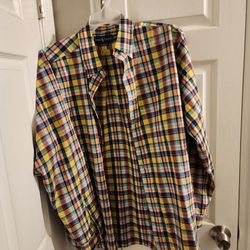 Ralph Lauren 2XB Plaid Long Sleeve Shirt