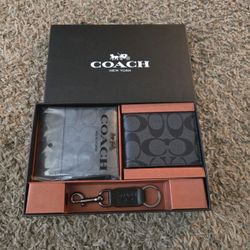Coach 3 In 1 Mens Bifold Wallet 