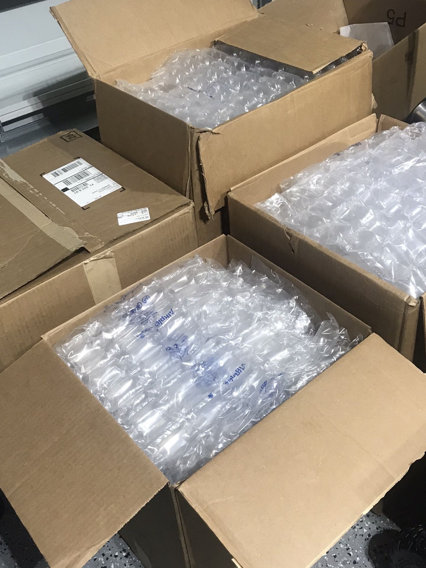 5 Boxes Full Of Bubble Wrap