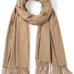 Women's Large Soft Blanket Pashmina Scarf Solid Color Long Warm Shawls Wraps