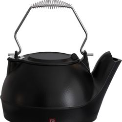 Fire Beauty Humidifying Iron Kettle，Stove Humidifier，Wood Stove Kettle，Cast Iron，Chrome handle