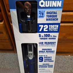 Quinn 3/8 Inch Drive 5-100 https://offerup.com/redirect/?o=RnQubGI= Digital Angle Torque Wrench 