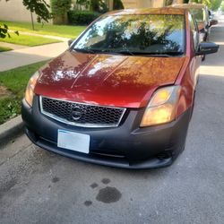 Red Nissan Sentra 2010