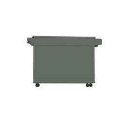 Homestyles Mobile Kitchen Island Cart with Stainless steel top sage green