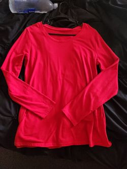 Plain Red Long Sleeve