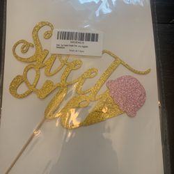 Sweet One Cake Topper 