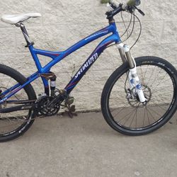 Fox Specialized StumpJumper Comp Ore Optimized Radial Engineering  Blue  And White