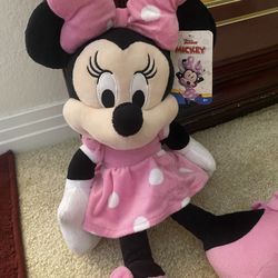 New with tags pink Minnie Mouse