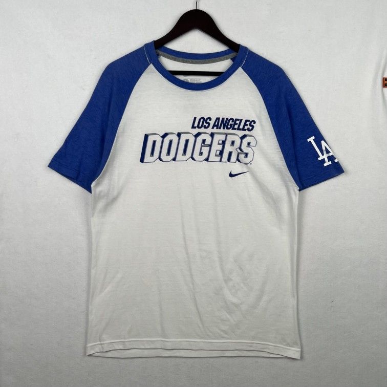 Nike Team Los Angeles Dodgers Raglan Baseball Shirt Large