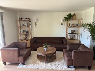🔥MCM Chocolate Living Room Set