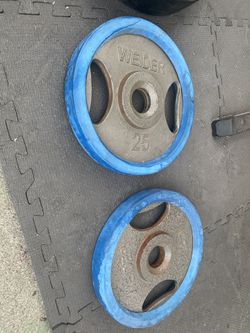 Pair of 25lb Olympic plates
