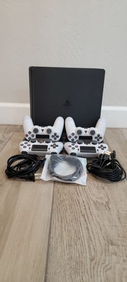 PlayStation 4 Slim Bundle with 4 Controllers
