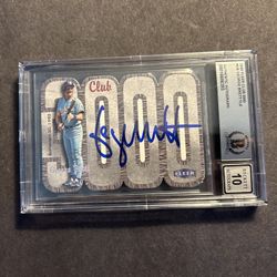 2000 Fleer George Brett 3K Club signed. Beckett Authenticated "10" Autograph. Negotiable 