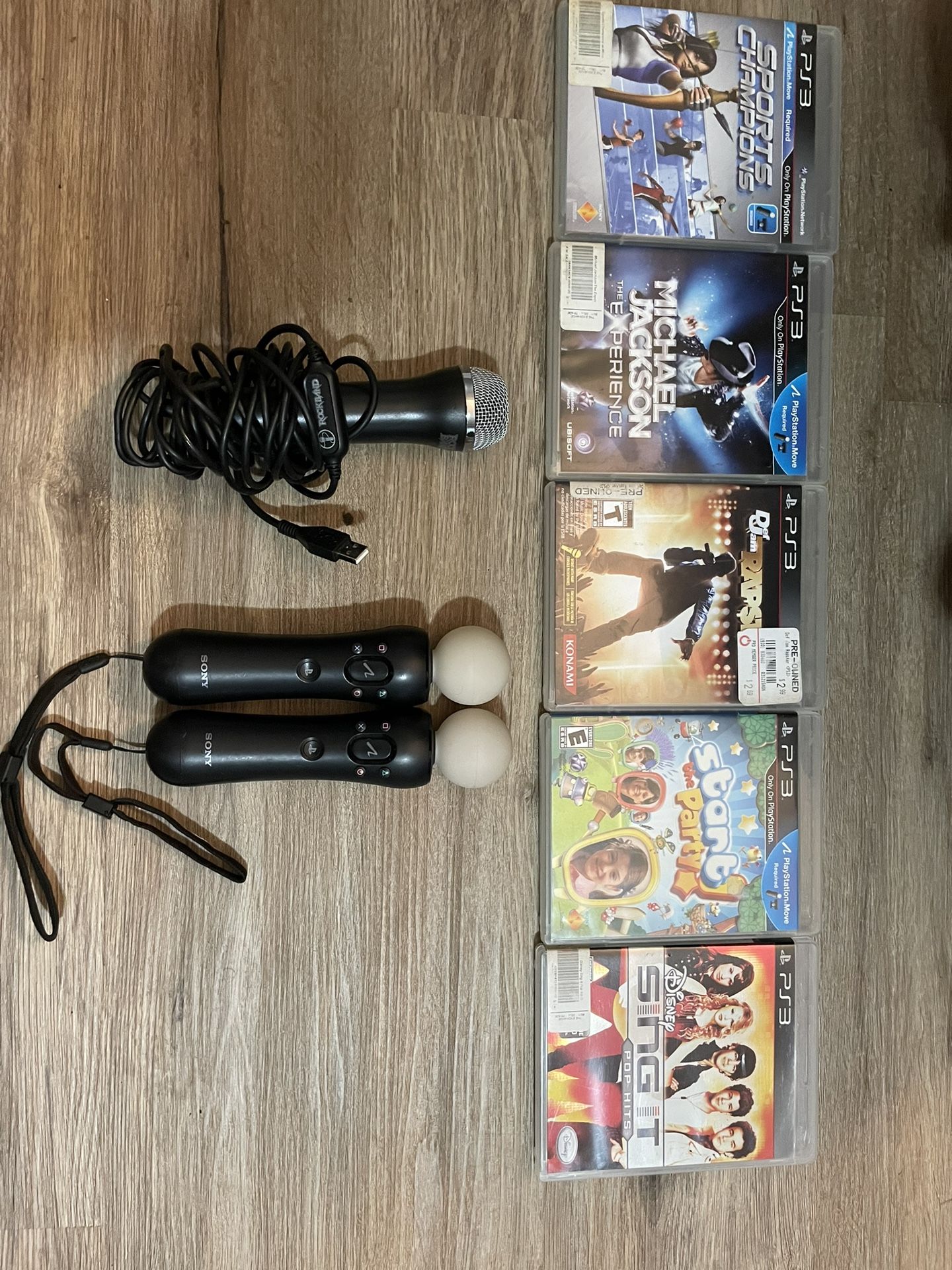 PS3 Move w/games and Mic