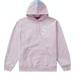 Supreme S Logo Split Hoodie Large