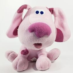 2001 Blues Clues Magenta 8" Plush Stuffed Animal Dog Viacom Nickelodeon Nick Jr