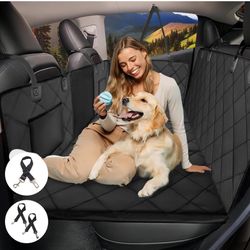 Back Seat Extender for Dogs, Dog Car Seat Cover for Back Seat Supports 400lbs, Hard Bottom Backseat Extender for Dogs, Waterproof Dog Hammock for Car,