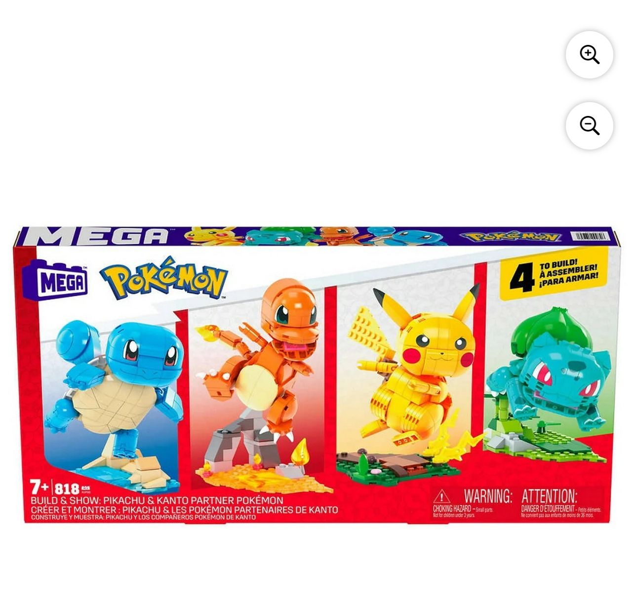 Brand New Pokémon Mega Construx Build and Show Bundle Pikachu & Kanto Partner Pokémon
