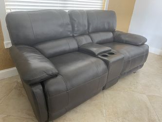 Leather Power Reclining Living Room Set