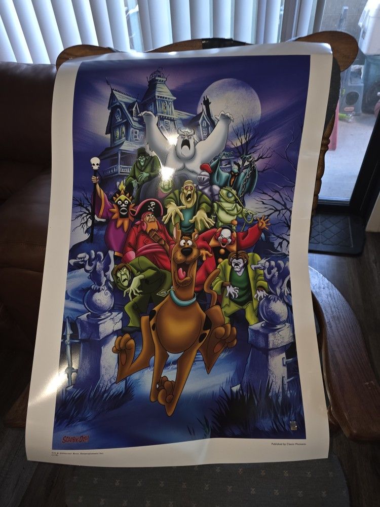Strangers In The Night Scooby Doo, Vintage Poster