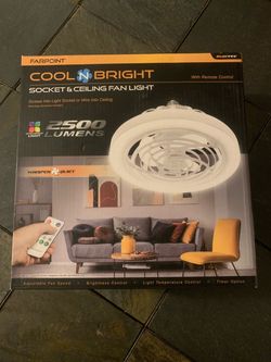 Socket & Ceiling Fan Light (‘Cool N Bright’)