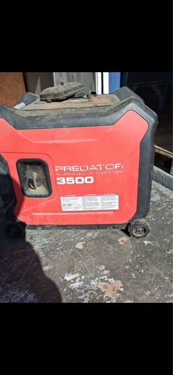 3500 watt predator gas generater