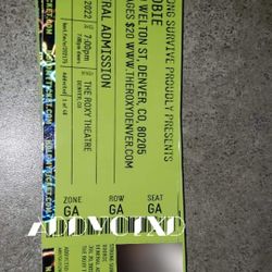 Free Tickets For Doobie 7/29 Message