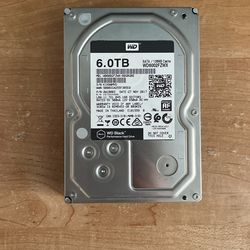 WD Black 6TB Gaming HDD 3.5 Inch