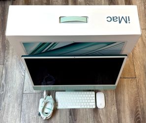2023 Apple iMac 24" M3 8GB RAM 256GB SSD 8-Core CPU/8-Core GPU (MQRA3LL/A) W/Keyboard & Mouse (Green)