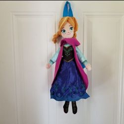 17" Disney Frozen Anna backpack doll 