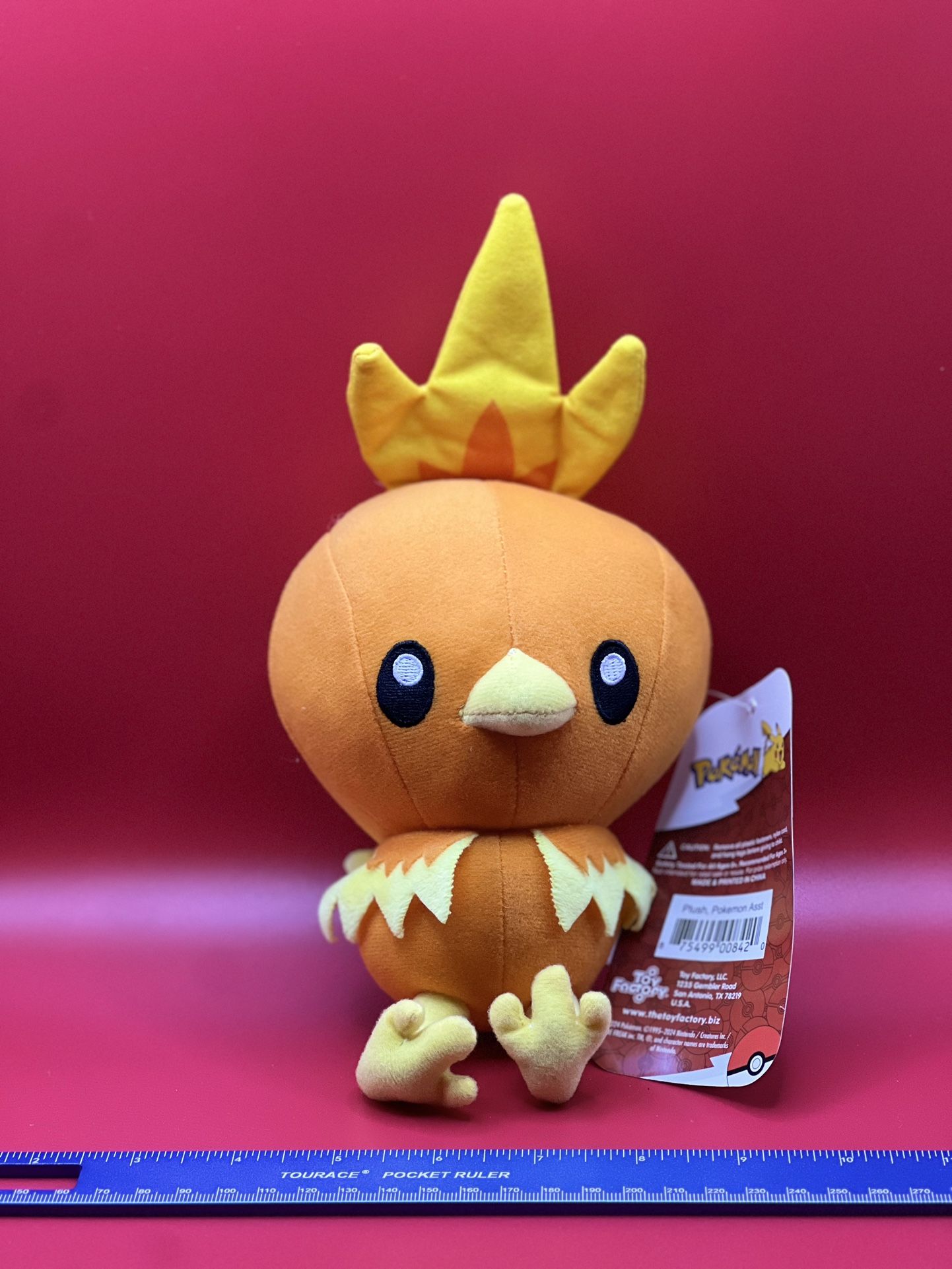 Torchic Pokémon Plush 7”