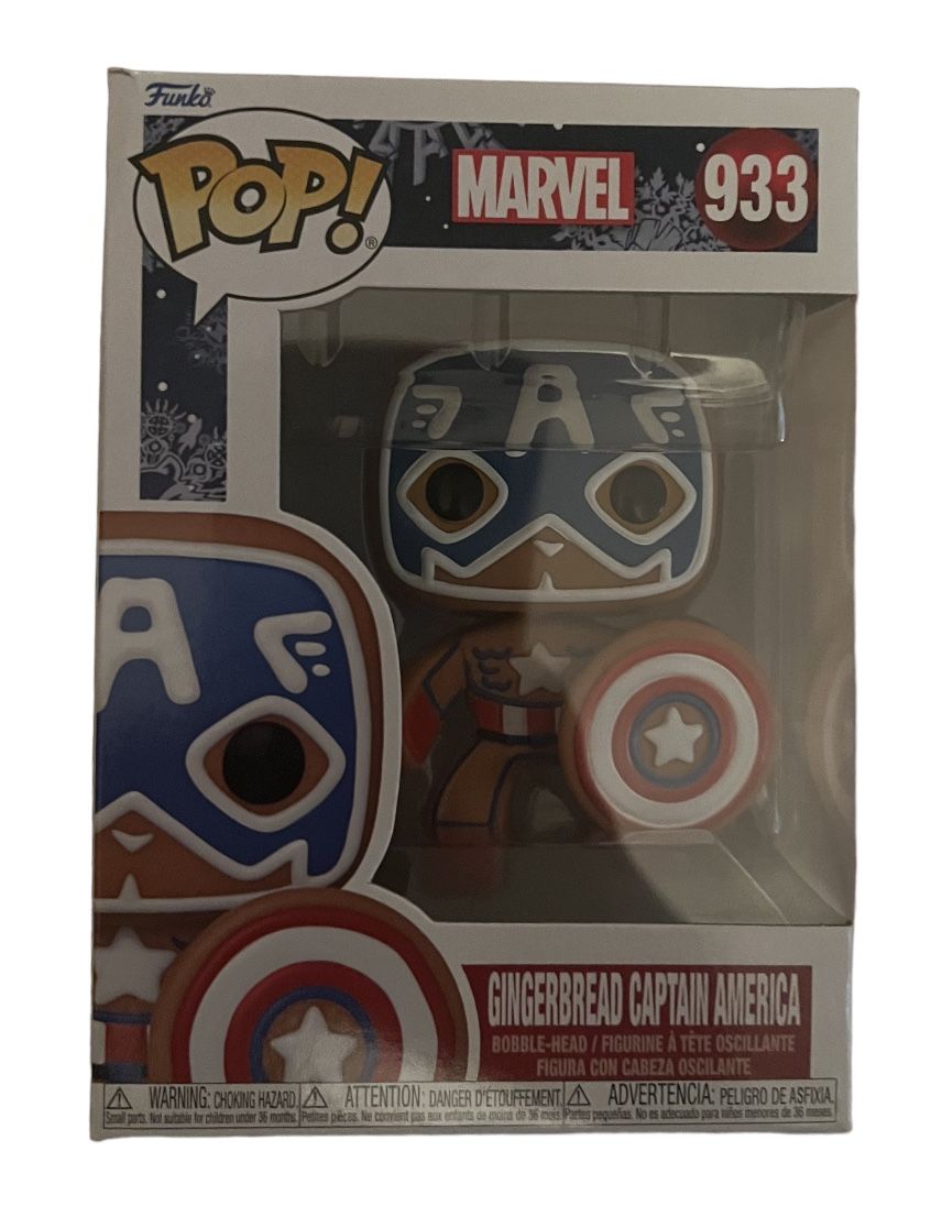 Marvel Pop Funko Captain America Gingerbread man