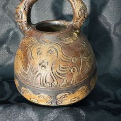 Vintage Maya Tiki Vase