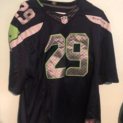  Nike NFL Player #31 Thomas II Seattle Seahawks Men’s Navy Game Jersey Size XXL