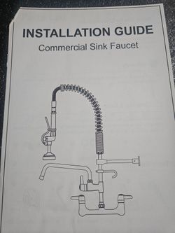 Commercial Sink Faucet Installation Guide