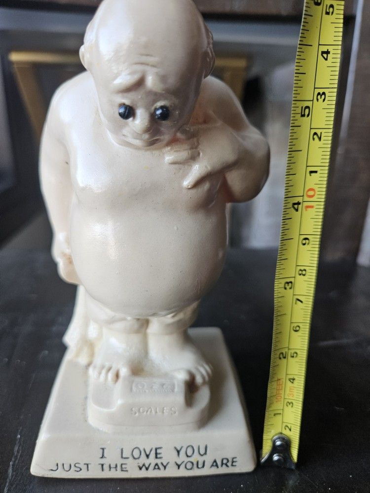 VTG I LOVE YOU JUST THE WAY YOU ARE 1970 Figurine Statue by R & W Berries Russ