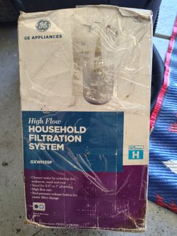 GE high flow household filtration system