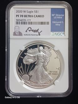 2020 W EAGLE S $1 PF 70 ULTRA CAMEO