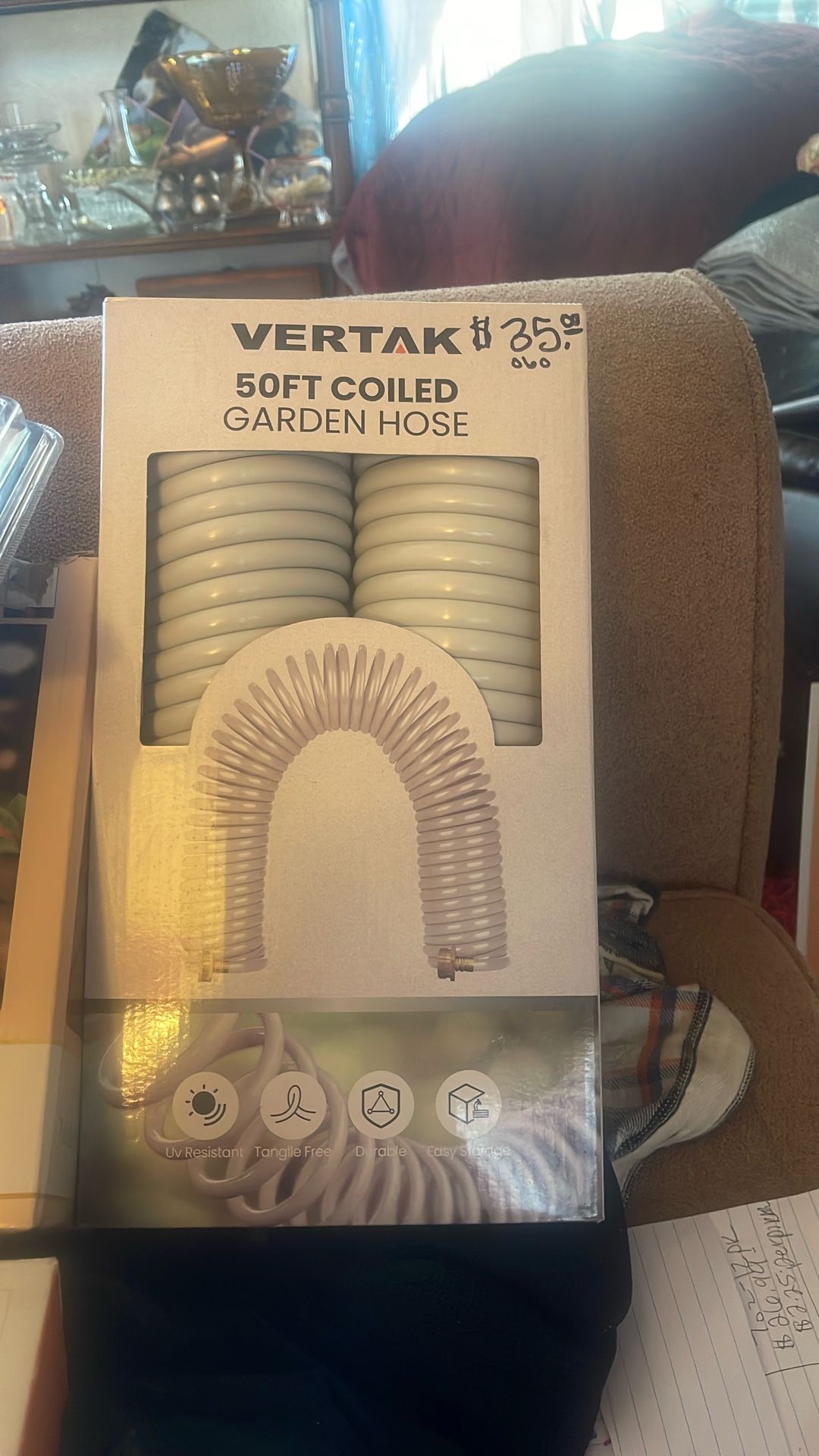 Verbal 50 FT Coiled Garden hose