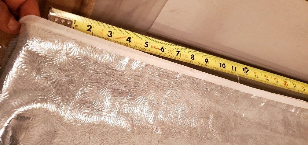 Elegant Silver Color Fabric 6 Yards Long, 45" Wide
