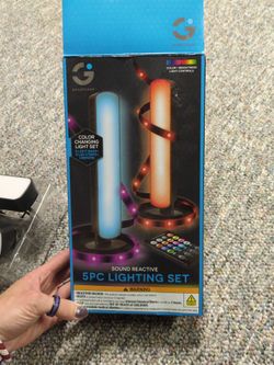 Sound reactive lighting set