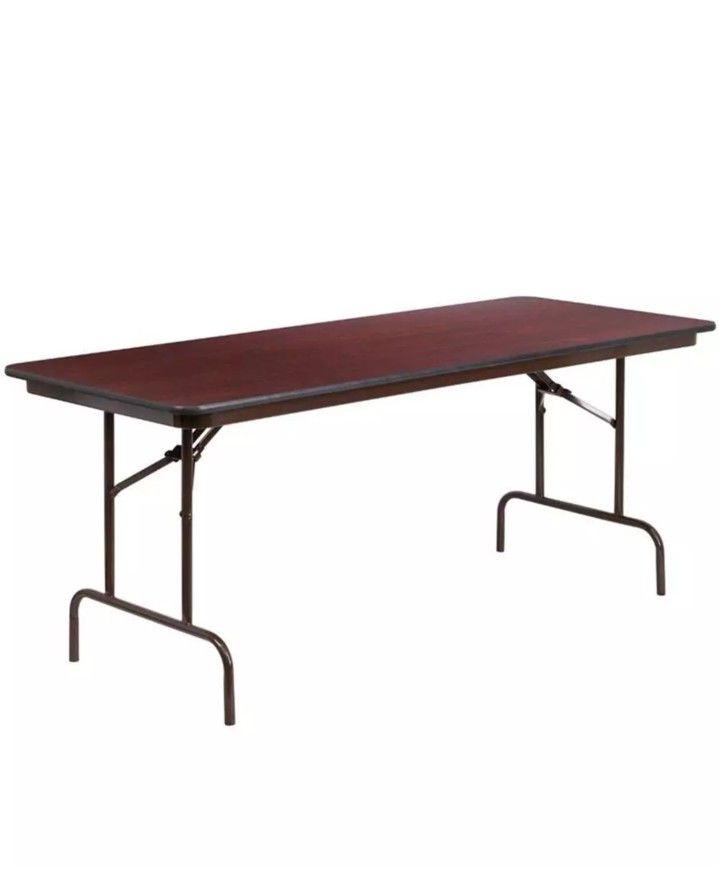 2 Heavy Duty Wooden Folding 6 Ft Tables In Excellent Condition. $200 For Both Or 150 Ea.