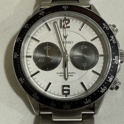 Vincero Chronograph Panda Dial Tachymeter Watch – Stainless Steel – 100m