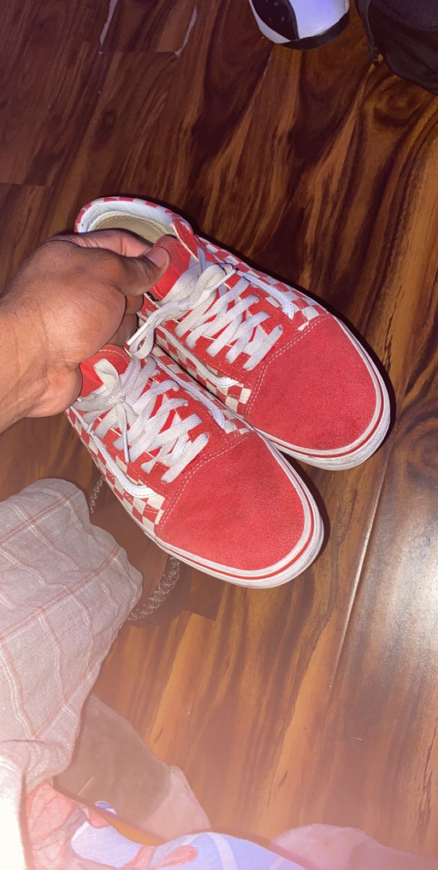 red checkered vans size 12