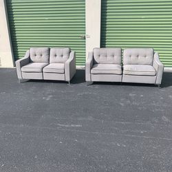 Ashley Futon Sofa Couch Set Can Deliver 🚚💨