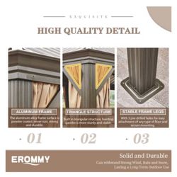 12 x 20 metal very pretty gazebo